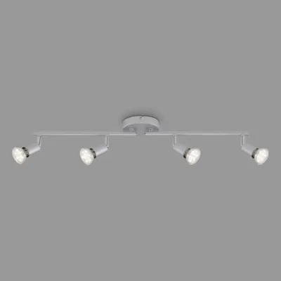 Productafbeelding van LED spotlamp, plafondlamp, 4xGU10, 12W, verstelbaar, metaal, titaniumkleur, merk Briloner