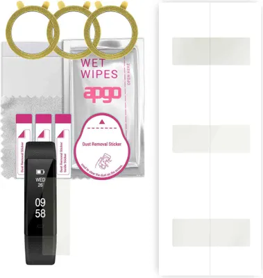 Produktbild von apgo 3 Stück Schutzfolie, Matt, kompatibel mit Acme ACT206 Smartwatch, Hydrogel Displayschutzfolie mit Positionierhilfe, Displayfolie, robust und kratzfest