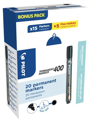 Produktbild von PILOT PEN 400 Permanentmarker 1.0 - 4.0 mm Schwarz