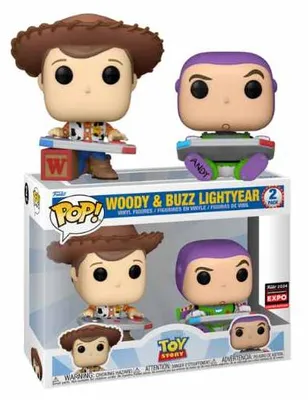 Produktbild von Funko Pop! Disney: Toy Story - Woody & Buzz Lightyear 2-Pack (2024 C2E2 Convention Exclusive)