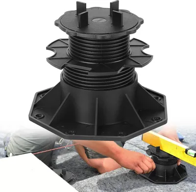Obrázek produktu pro Aopunly 100 kusů podstavců 65-140mm podstavce pro terasy s kloubem křížový nastavitelný podstavec Výškově nastavitelné podstavce pro kamenné desky, keramické a betonové desky