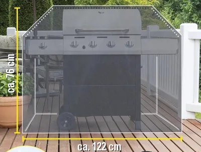 Produktbild von Grillabdeckung BBQ Gasgrill Abdeckung Abdeckhaube Schutzhülle wasserdicht 122cm