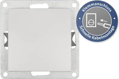 Produktbild von Wechselschalter McPower "Flair", 250V/10A, UP, Klemmanschluss, weiß, matt