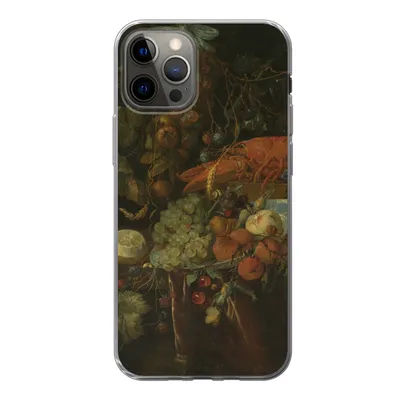Produktbild von MuchoWow® Handyhülle Schutzhülle Hülle für iPhone 12 Pro Stilleben mit Obst und einem Hummer - Gemälde von Jan Davidsz. de Heem Silikon Softcase Handy Hülle - Abdeckung