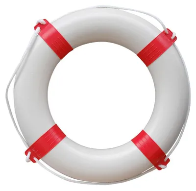 Produktbild von Rettungsring mit Sicherheitsleine Farbe: Rot 65cm
