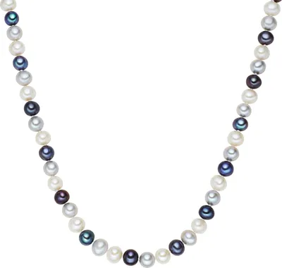 Produktbild von Valero Pearls Perlen-Kette Sterling Silber Süßwasser-Zuchtperle 60921018