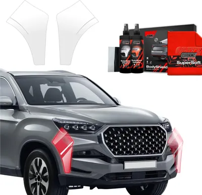 Obrázok produktu pre Ochranná fólia 2 v 1 Grizz Protector na nárazník – SsangYong Rexton (2023–2025)