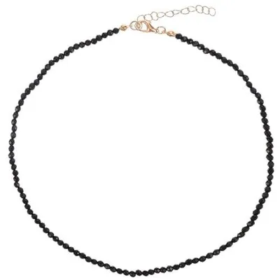 Zdjęcie produktu dla Czarny naszyjnik damski typu choker z pereł 3 mm