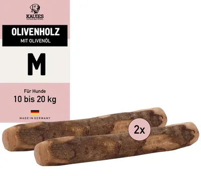 Productafbeelding van Kauwie Kauwstaaf van olijnhout met olijfolie - 100% natuurlijk, veganistisch en caloriearm