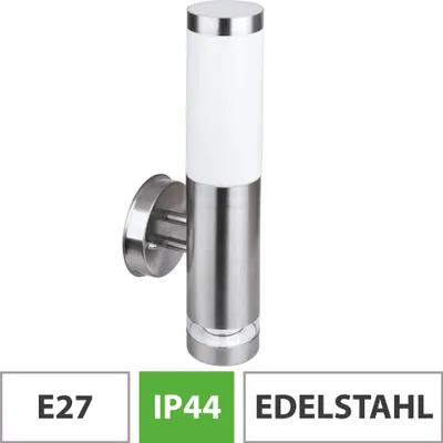 Produktbild von Stilvolle Beleuchtung im Freien: LED-Außenwandleuchte aus Edelstahl