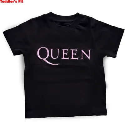 Produktbild von Queen T-Shirt Pink Logo Kids Black 1,5 Jahre