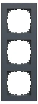 Productafbeelding van Merten M-Pure frame, 3-voudig, antraciet, M-Pure, 1 stuk.