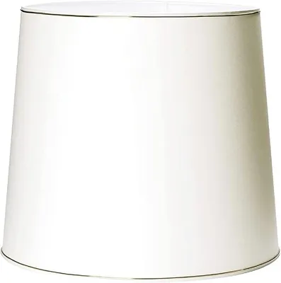 Produktbild von Großer Ersatz Lampenschirm 50cm Stoffschirm mit Aufnahme oben 12mm Goldkante Goldring