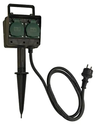 Produktbild von 4-Fach Gartensteckdose IP44 mit 1,4m Zuleitung