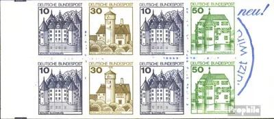 Produktbild von Briefmarken BRD (BR.Deutschland) 1980 Mi MH22t (kompl.Ausg.) postfrisch Burgen und Schlösser