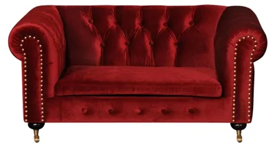 Produktbild von Rote Barock Sofa Couch - Chesterfield 2 Sitzer jvmoebel ®