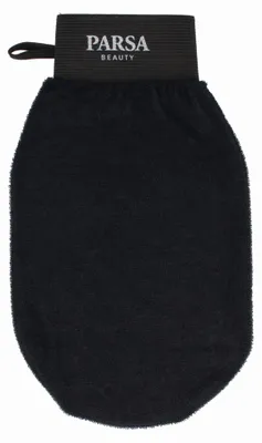 Produktbild von PARSA Beauty Wellness Peelinghandschuh Schwarz Viskose Tiefenreinigung