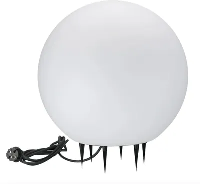 Immagine prodotto di Lampada da giardino a sfera bianca Ø40 cm 1xE27 25 W IP65 ARGENTO Polux