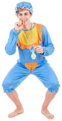 Immagine prodotto di Costume divertente da bambino per uomo blu-arancio - Taglia unica (42)