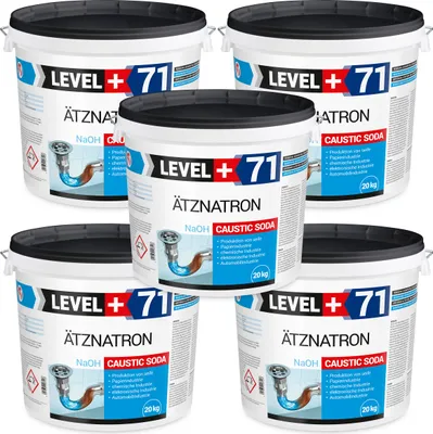 Produktbild von Kaustisches Soda EIMER 100kg NaOH, Natriumhydroxid Ätznatron, RM71