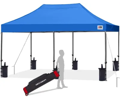 Produktbild von Pavillon Wasserdicht Pop-up Gartenzelt Königsblau 3x6M