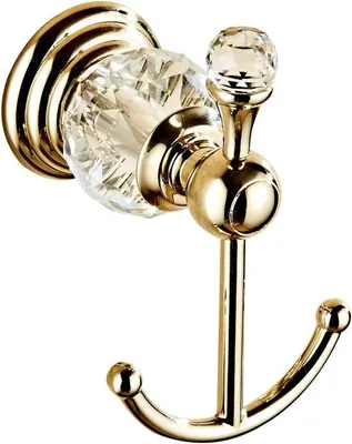 Produktbild von Goldene Badkammerrobe Haken, Handtuchhaken Goldene Kristallbadkammerhardware