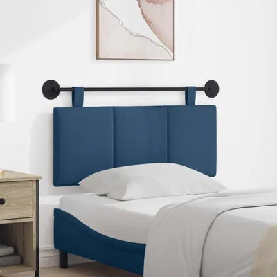 Produktbild von "Neues Produkt" Hängevorderseite Wandmontiert - CLORIS - Blau 110x55x5 cm Stoff - Kopfteile V3309