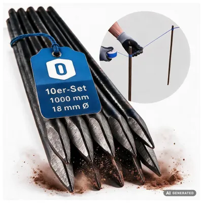 Obrázek produktu pro Dönges kordová žehlička 1000 x 18 mm, balení 10 ks (kordová tyč) (balení 10 ks)