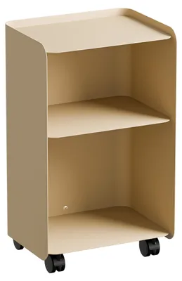 Produktbild von Rollcontainer JUNO L aus pulverbeschichtetem Stahl | Cashew| Metallbude