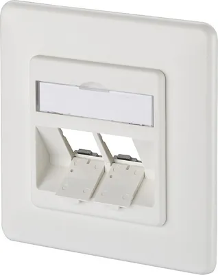 Immagine prodotto di METZ CONNECT Scatola di giunzione Keystone da incasso a 2 porte non equipaggiata bianco puro