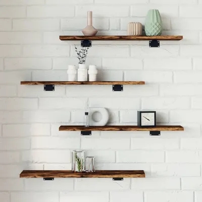 Produktbild von "2026 Aktion" Wandregale 4 Stk. Räuchereiche 60x10x1,5 cm Holzwerkstoff - NeuMöbel7787055