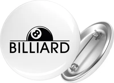 Produktbild von Huuraa Button Billard Snooker 25mm rund mit Sicherheitsnadel Ansteckbutton Geschenkidee