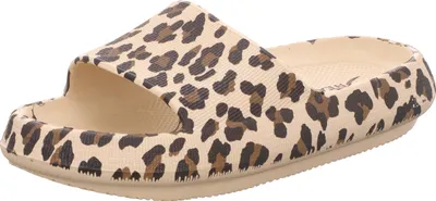 Produktbild von Sneakers Damen-Badepantolette Leopard Beige, Farbe:beige/schlamm, EU Größe:39