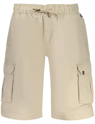 Produktbild von Herren Bermuda-Shorts Beige - Cargo-Style mit 4 Taschen und Kordel