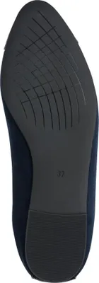 Produktbild von MARCO TOZZI Damen Ballerina spitz mit Cap Toe gepolsterte Innensohle 2-22108-44, Größe:40 EU, Farbe:Blau
