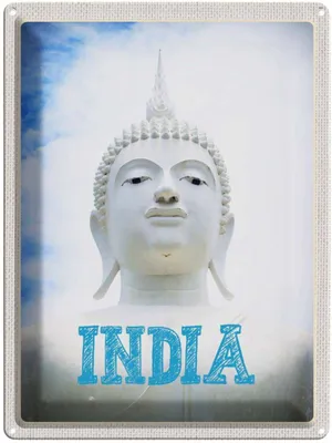 Immagine prodotto di vianmo Insegna di latta 40x30 cm Indien Religion Hinduismus Skulptur