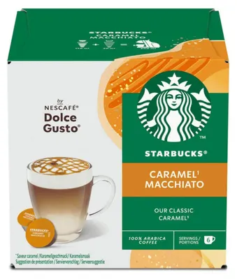 Image de Starbucks by Nescafe Dolce Gusto Caramel Macchiato Arabica Kaffee 12 Kapseln