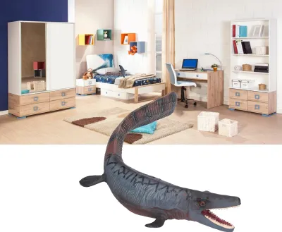 Obrázek produktu pro Dítě simuluje model dinosaura Dětská hračka Statická ozdoba Dekorace Dárek Tylosaurus