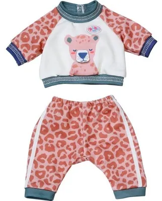 Obrázok produktu pre BABY born Jogging Suit Jungle 36cm, sada oblečenia pre bábiku, 1 rok / roky