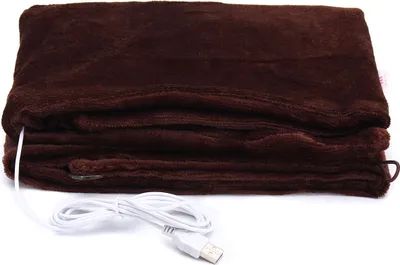 Immagine prodotto di USB Stick Powered morbido riscaldato scialle elettrico riscaldamento coperta inverno Pad - Caffè