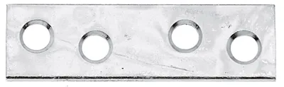 Image de Alberts 848675 Raccord plat, étroit, galvanisé sendzimir, 50 x 14 mm, jeu de 60 pièces