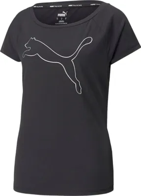 Produktbild von PUMA Train Favorite Jersey Cat Trainingsshirt Damen puma black XS