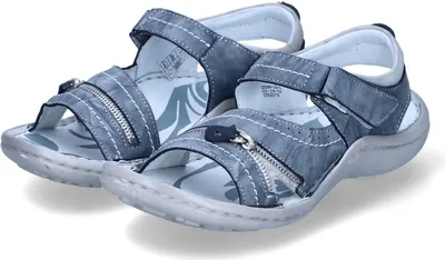 Produktbild von Krisbut Damen Sandalen Blau Rauleder Größe: 38