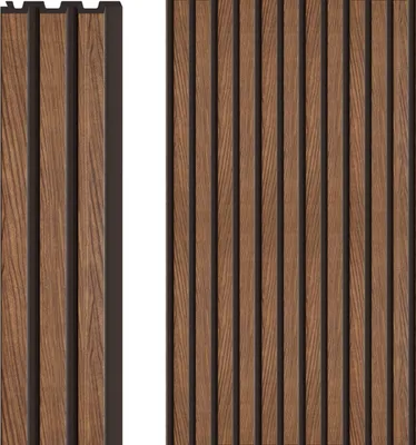 Obrázok produktu pre VOX Lamellová stena LINERIO – 3D MDF stenový panel – akustická doska – 2,65 m x 16 – M-LINE – Mokka