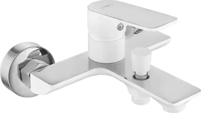 Image de Mitigeur de baignoire Alfa, blanc/chrome (745730-02)
