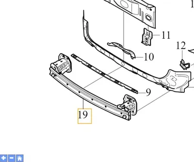 Image de VOLVO XC40 C40 Barre de renfort de pare-chocs arrière OE 32385134