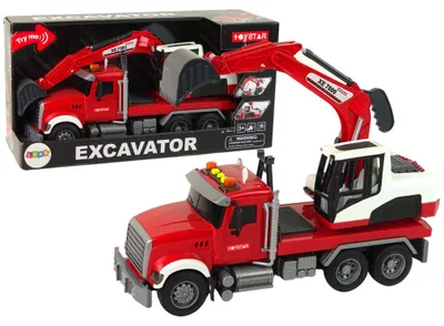Produktbild von Lean Toys LKW mit Bagger Traktor Bagger Sound Lichter