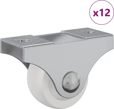 Produktbild von Bockrolle 12 pcs Weiß 42 x 11,5 x 29 mm Eisen