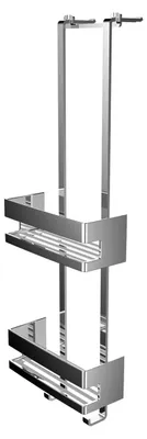 Immagine prodotto di emco system2 étagère à porte, 2 paniers profonds, chromé, 354500125, 354500125