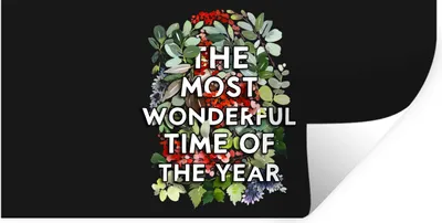 Produktbild von MuchoWow® Wandtattoo Wandsticker Wandaufkleber Weihnachten - Zitat - Pflanzen 80x40 cm Selbstklebend und Repositionierbar - Aufkleber